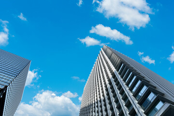 Buildings and blue sky.　ビル街と青空	