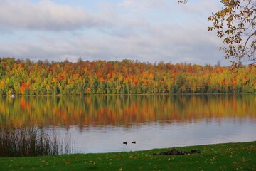 fall at the lake