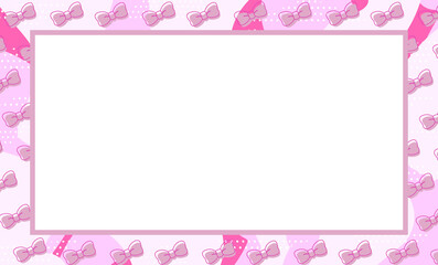 リボン　パステル　メッセージカード　レトロ　ポップ
