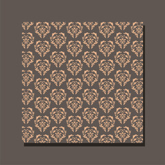 brown damascus pattern