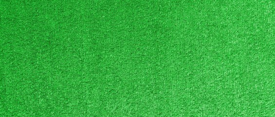 Panorama of New Green Artificial Turf Flooring texture and background seamless