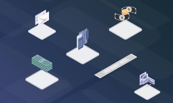 LIBOR market model concept on abstract design