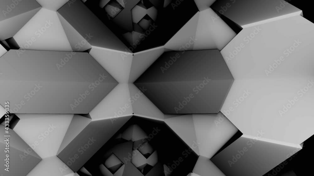 Poster blocks sharp hard edges abstract mechanical space
