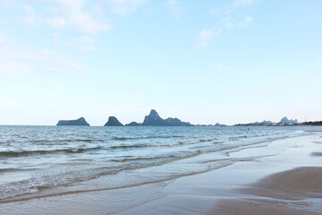 Sea view, beach view, Southeast Asia.