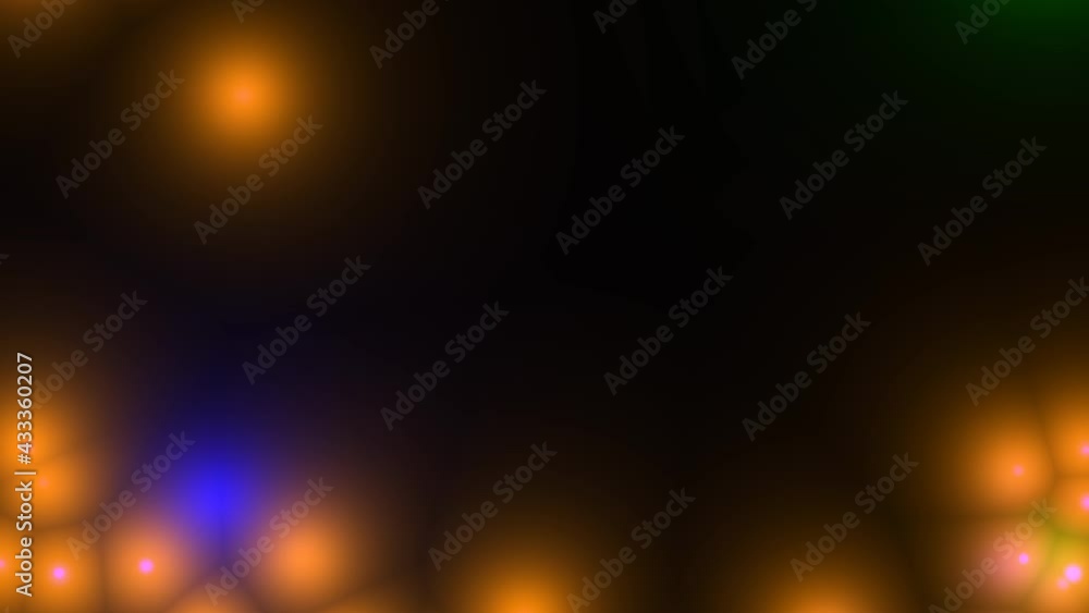 Poster soft light appearing from bottom of frame filling scene with cells