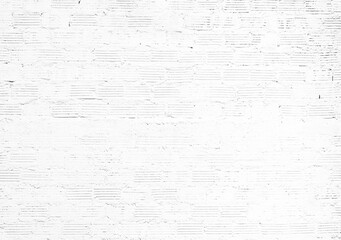 White brick wall background abstract concrete floor or Old cement grunge background with white empty.