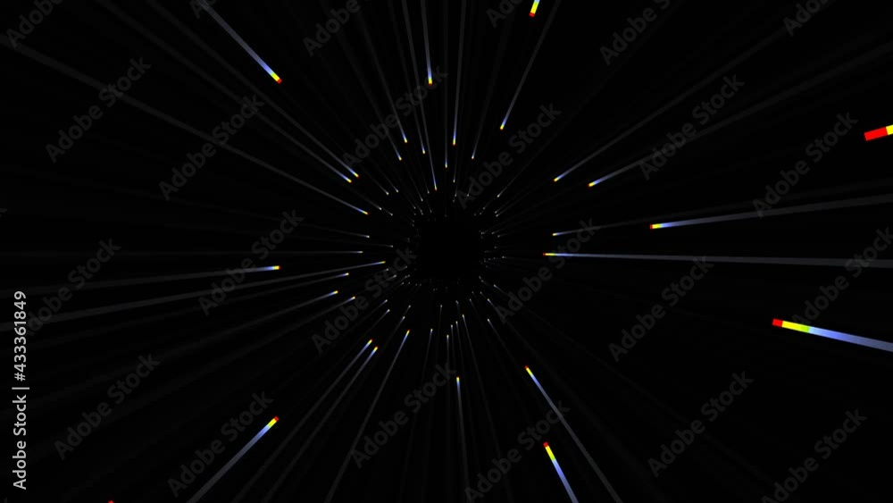 Poster flying faster than light through deep space mask