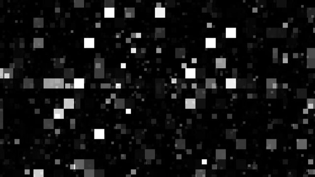 Large Pixelated Posterised Abstract 8-Bit 8bit Starfield Stars Moving Past Mask