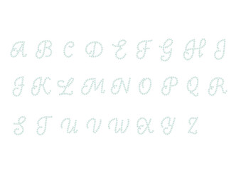 アルファベットの飾り文字　ラインストーン　ダイヤモンド　大