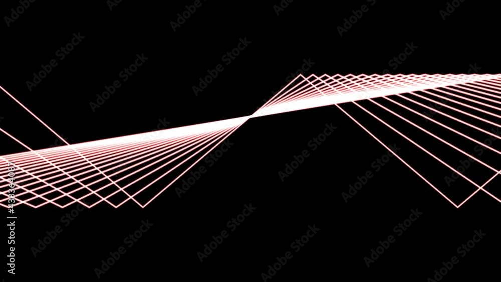 Poster cool 80s sharp right angles abstract projection of harsh hard postmodern lines