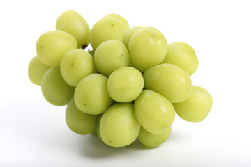 Green grape isolated in white background