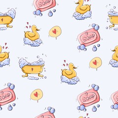 Spas pattern seamless rest pattern relax pattern self care pattern for textiles baby fabric