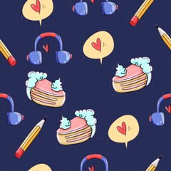Spas pattern seamless rest pattern relax pattern self care pattern for textiles baby fabric