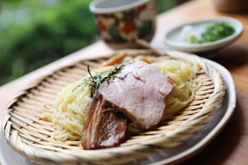 Ramen Japanese noodle with cold soup japanese food