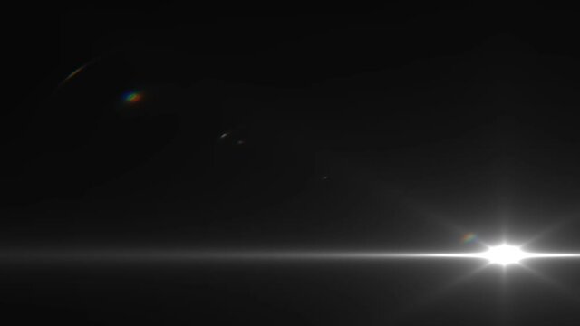 Lens Flare Central Moving Flaring Bright Sunlight Superbright