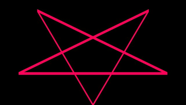 Vibrating Pentagram Pentaglyph Evil Summon Sign Shape Glitch Vibration