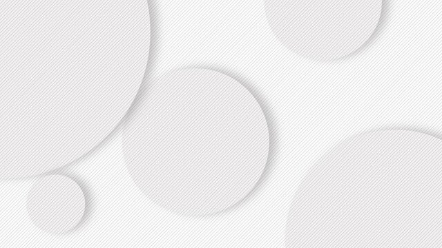 Modern clean white circle background with shadow