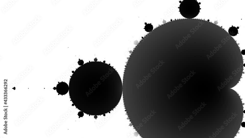 Poster slow zoom out from fractal mandelbrot mask