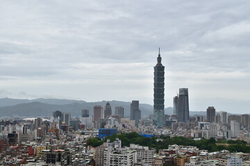 Obraz premium The view of Taipei in Taiwan