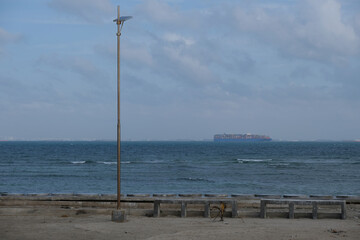 Indonesia Batam Putri Island - View to Singapore Strait