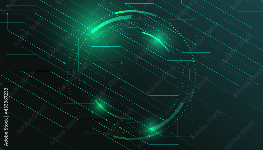 Poster technology connection digital data abstract background. simple futuristic modern geometric connectio
