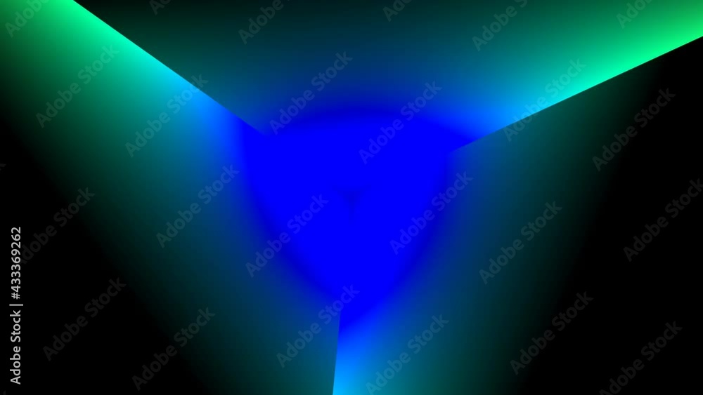 Aufkleber triangle triple pointer shining light rays