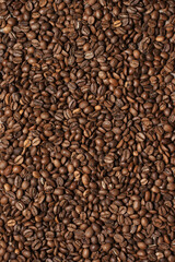 Roasted coffee beans background