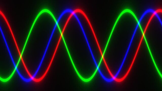 Single Beam of White Splitting Into Rgb Red Green Blue Color Channels