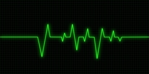 Fototapeta premium heart beat on monitor