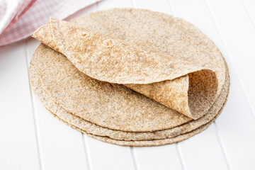 Whole grain tortilla wraps