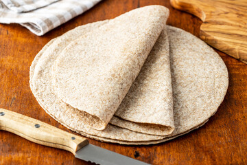 Whole grain tortilla wraps