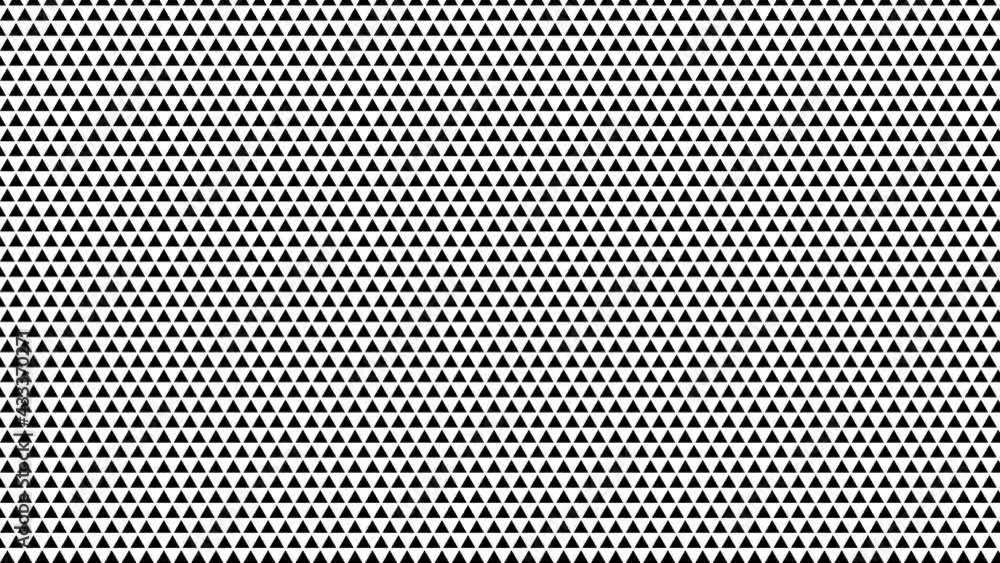 Poster transition fine grid array of triangles mask