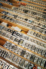 old typography alphabet letters