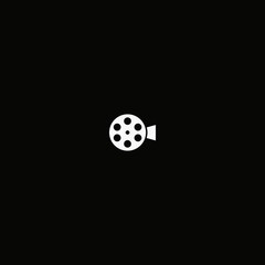 film roll logo vector icon