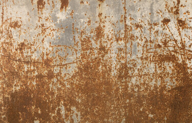 Old brown gray rusty metal worn worn motif tile Stone concrete cement texture wall background banner panorama