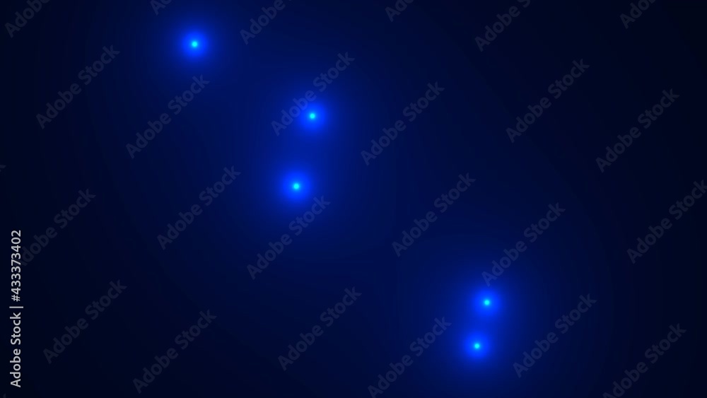 Poster diagonal moving five lights rotating