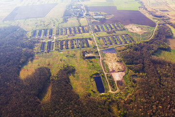 old aerial photos of the farm
