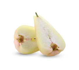 rose apple fruit isolted on white background