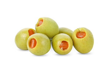 Pickled Olives isolated อon white background