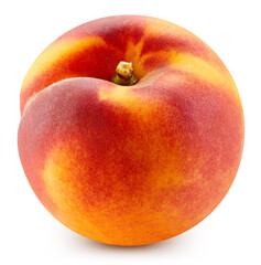 Peach isolated on a white background