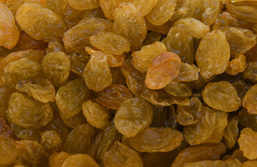 Dried raisins isolated on a background