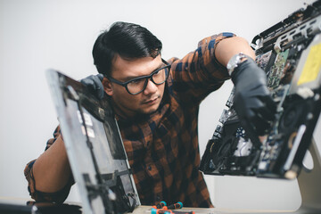 repairing the broken computer