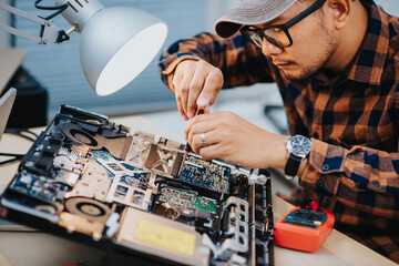 repairing the broken computer