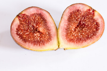 fresh figs isolated on white