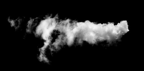 cloud on black background