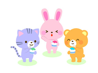 夏休みのイラスト・かき氷