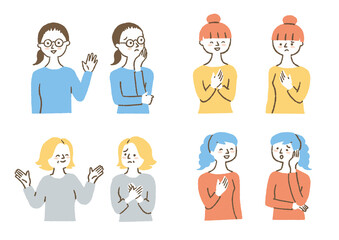 笑顔と困り顔_セット03