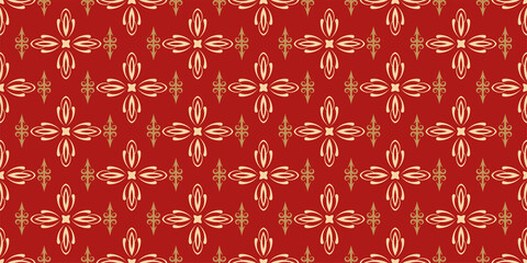 Decorative background pattern in vintage style, wallpaper. Seamless pattern, texture. Vector illustration for design