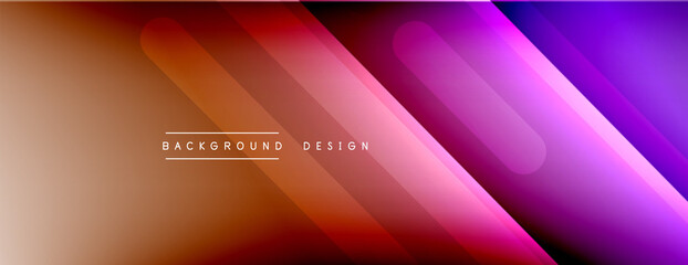 Dynamic lines abstract background. 3D shadow effects and fluid gradients. Modern overlapping forms