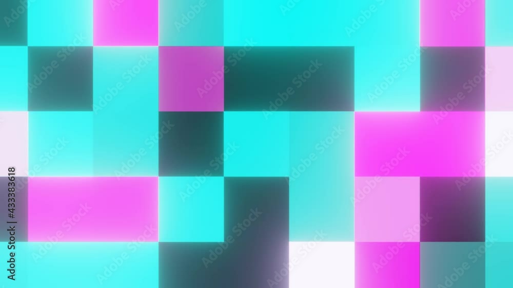 Aufkleber ultra hd 4k video animation of abstract square shape pattern and texture seamless loop background mo